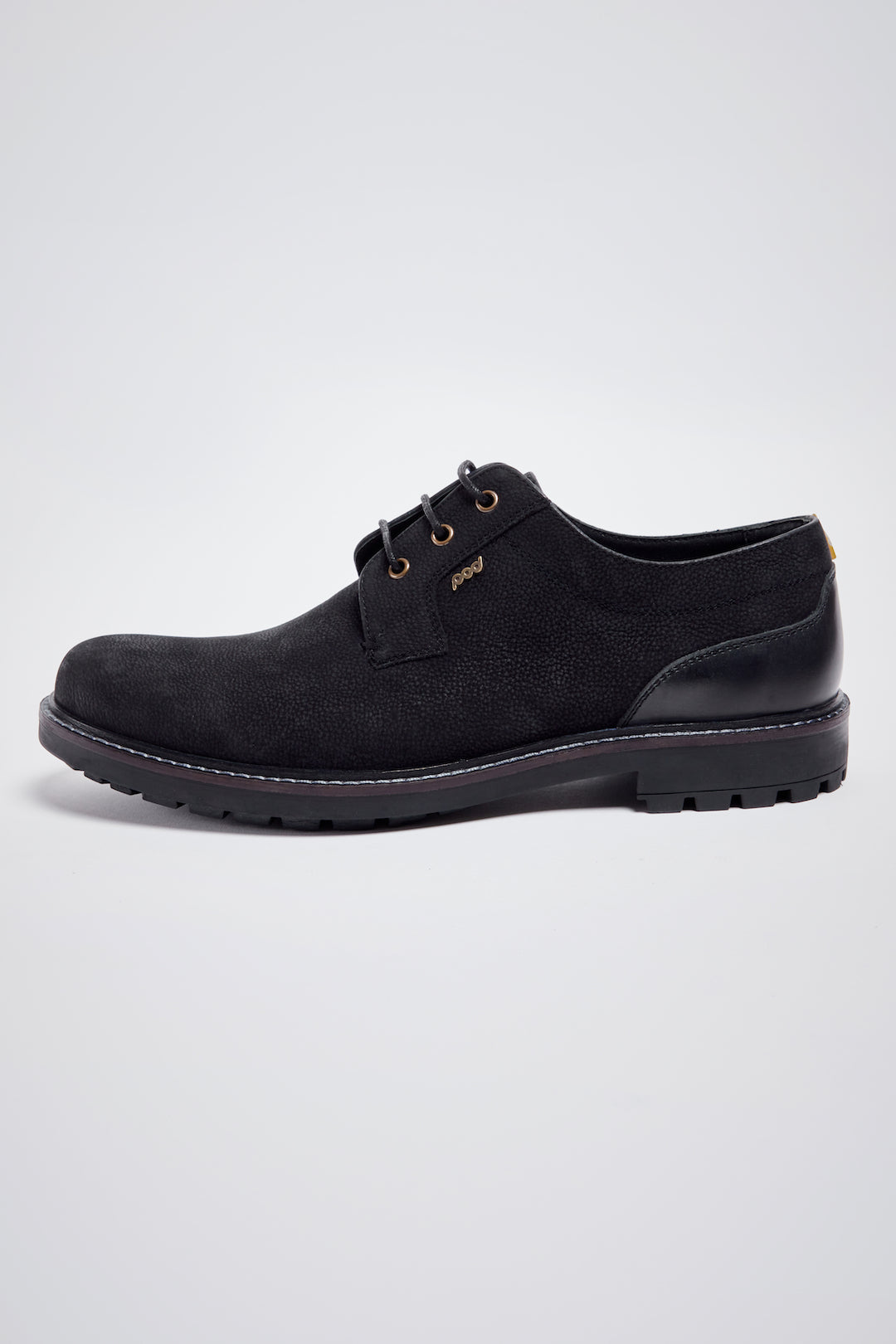 Pods Samuel Mens Black Leather Lace Up Shoes