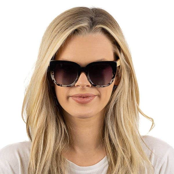 SOEK Riviera Black Ivory Tortoise Black Gradient Lens White Maple Arms-elevate your sole