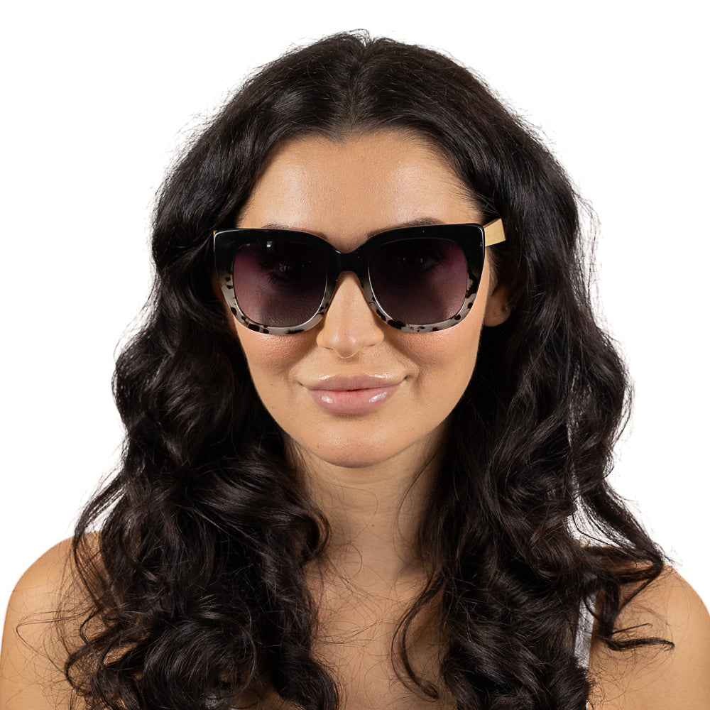 SOEK Riviera Black Ivory Tortoise Black Gradient Lens White Maple Arms-elevate your sole