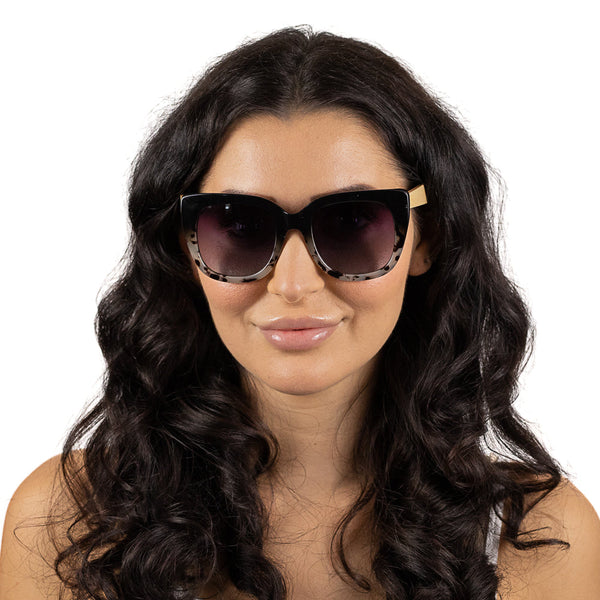 SOEK Riviera Black Ivory Tortoise Black Gradient Lens White Maple Arms-elevate your sole