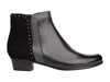 Regarde Le Ciel Stefany-386 Ladies Black Leather Side Zip Ankle Boots