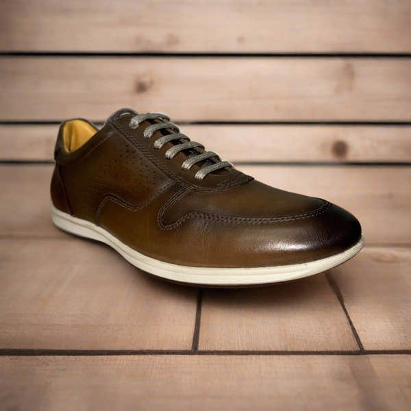 Savelli 5322 Mens Ash Brown Leather Lace Up Shoes-elevate your sole