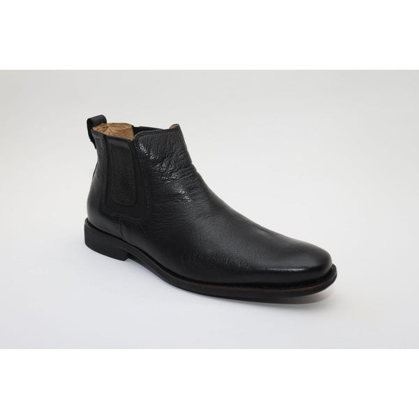 Savelli 6713 Mens Black Leather Pull On Chelsea Boots-elevate your sole