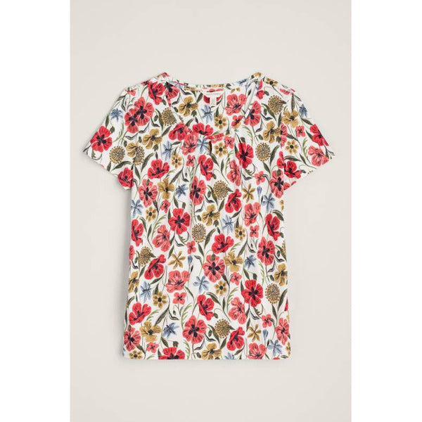 Seasalt Appletree T Shirt Folky Poppy Chalk-elevate your sole