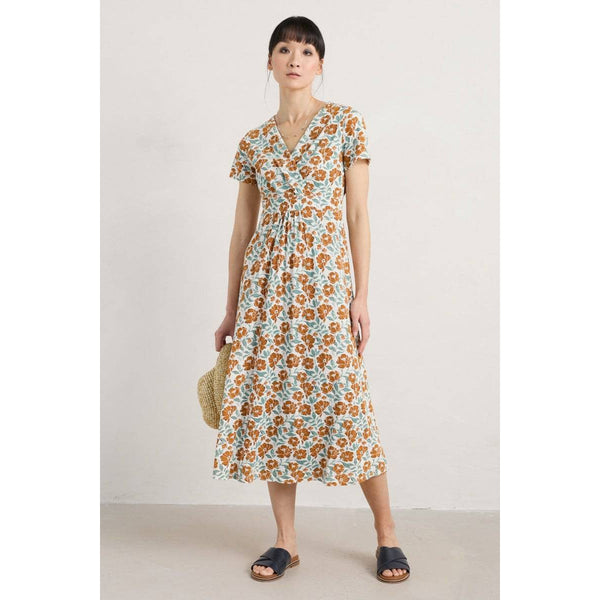 Seasalt Chapelle Dress Shadow Floral Chalk-elevate your sole