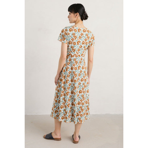 Seasalt Chapelle Dress Shadow Floral Chalk-elevate your sole