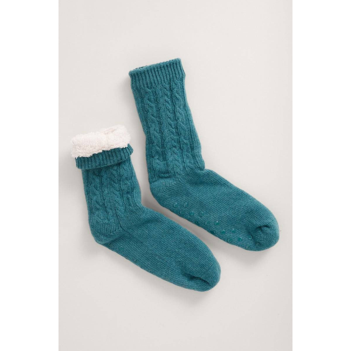 Seasalt Cottage Socks Dark Jade-elevate your sole