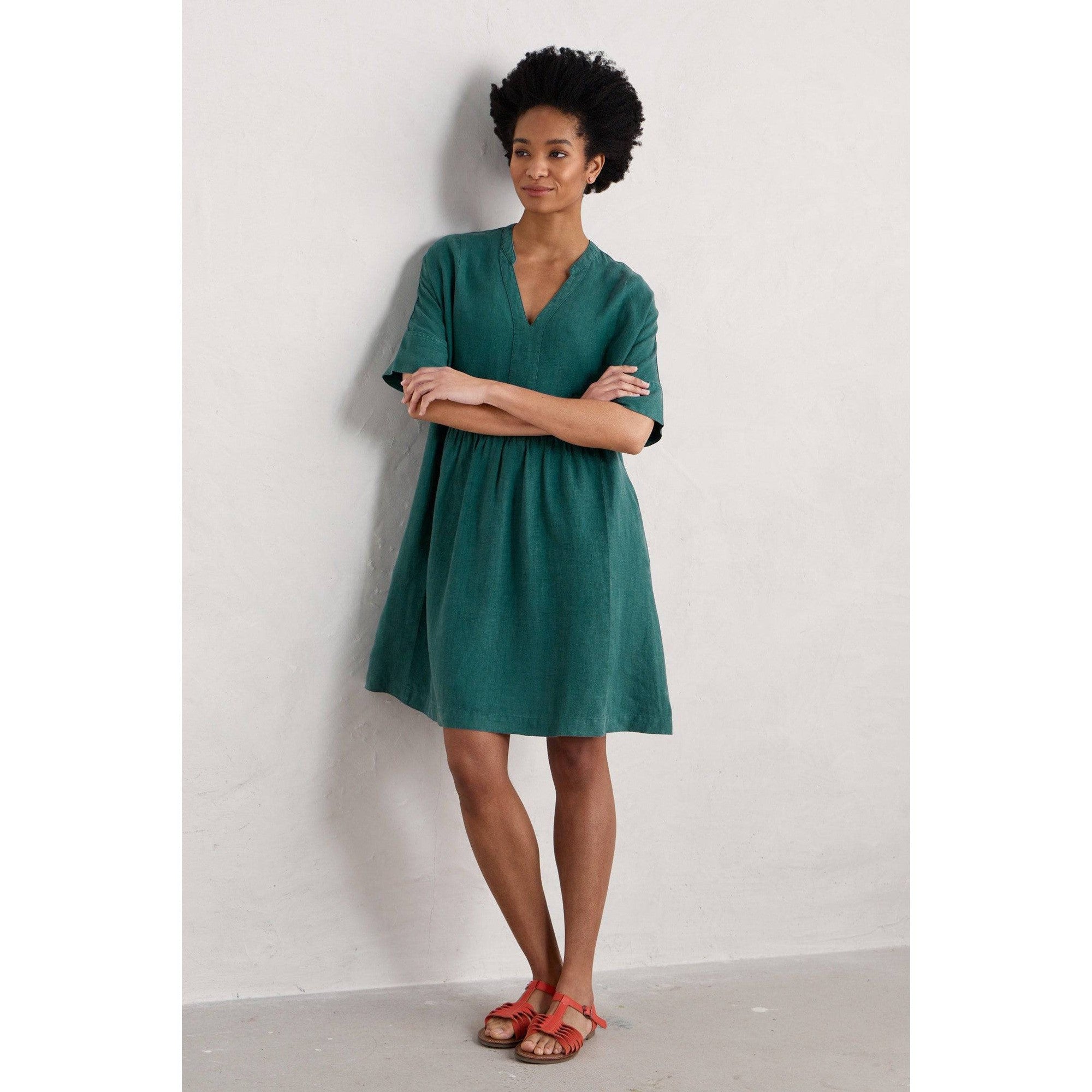 Seasalt Draw Kiln Dress Dark Wreckage-elevate your sole