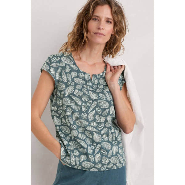 Seasalt Garden Gate Top II Pocket Shells Pool-elevate your sole