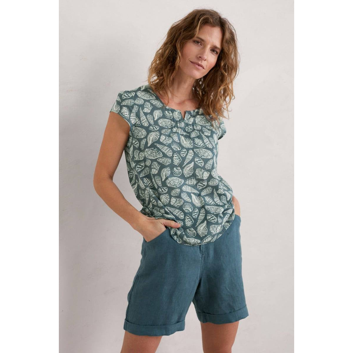 Seasalt Garden Gate Top II Pocket Shells Pool-elevate your sole
