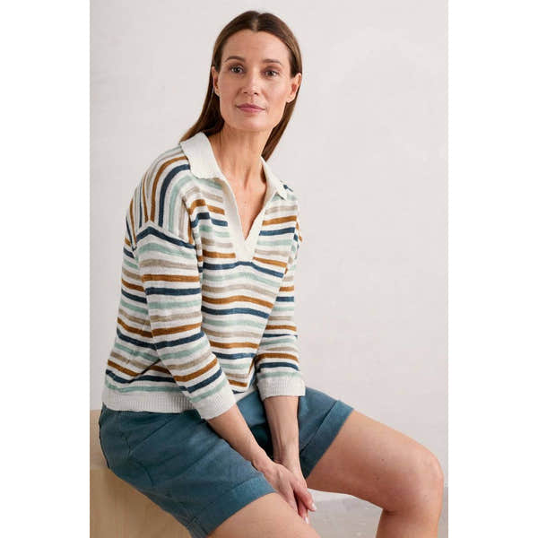 Seasalt Gwynver Jumper Mini Cornish Pool Mix-elevate your sole