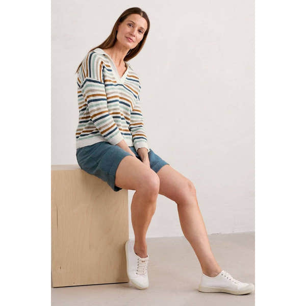 Seasalt Gwynver Jumper Mini Cornish Pool Mix-elevate your sole