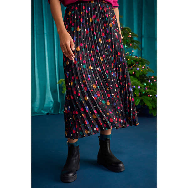 Seasalt Heatherbank Skirt Fairy Light Spot Onyx-elevate your sole