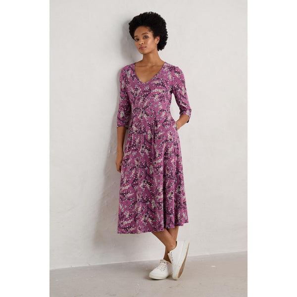 Seasalt Helena Dress Heather Sketch Buddleia-elevate your sole