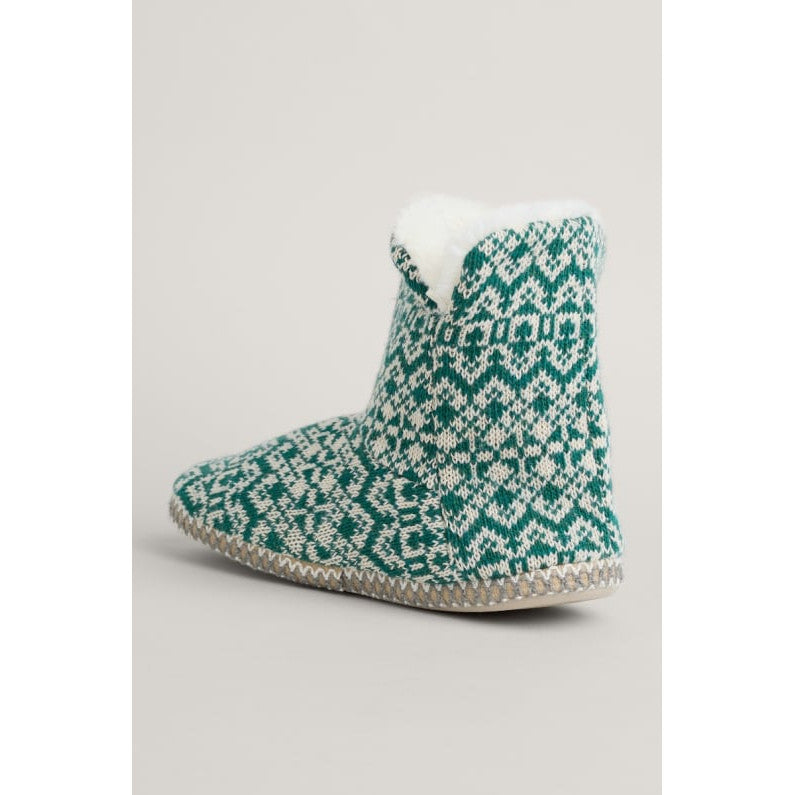 Seasalt Ladies Snooze Slipper Booties Frost Point Dark Wreckage-elevate your sole
