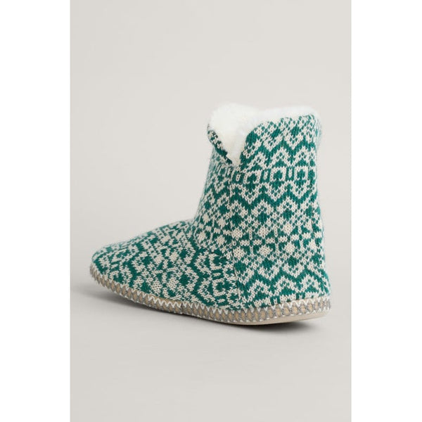 Seasalt Ladies Snooze Slipper Booties Frost Point Dark Wreckage-elevate your sole