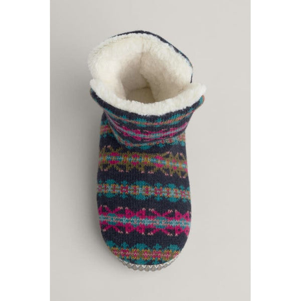 Seasalt Ladies Snooze Slipper Booties Palace Cove Maritime Multi-elevate your sole
