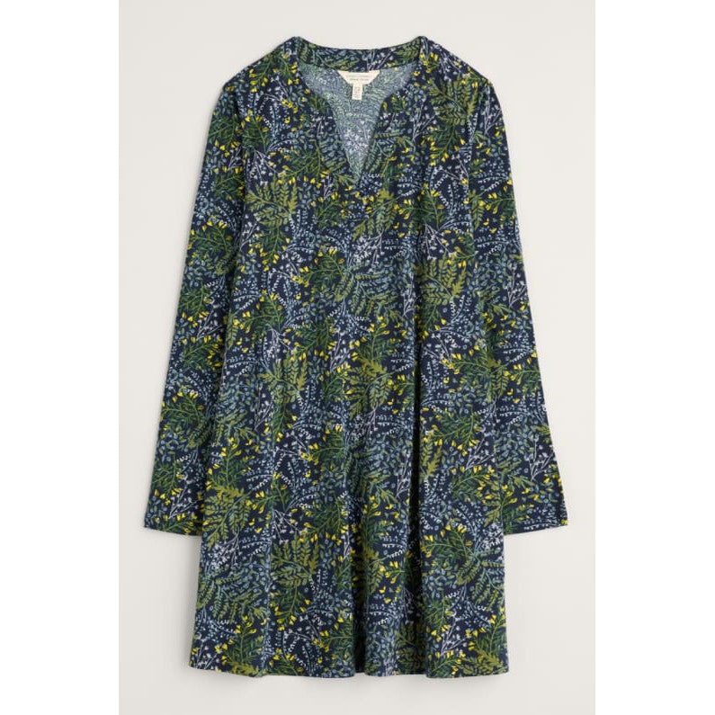 Seasalt Ladies Wreathe Jersey Tunic Pressed Fern Maritime-elevate your sole