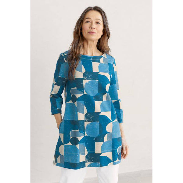 Seasalt Leaping Tunic Lamorna Abstract Clear Sky-elevate your sole
