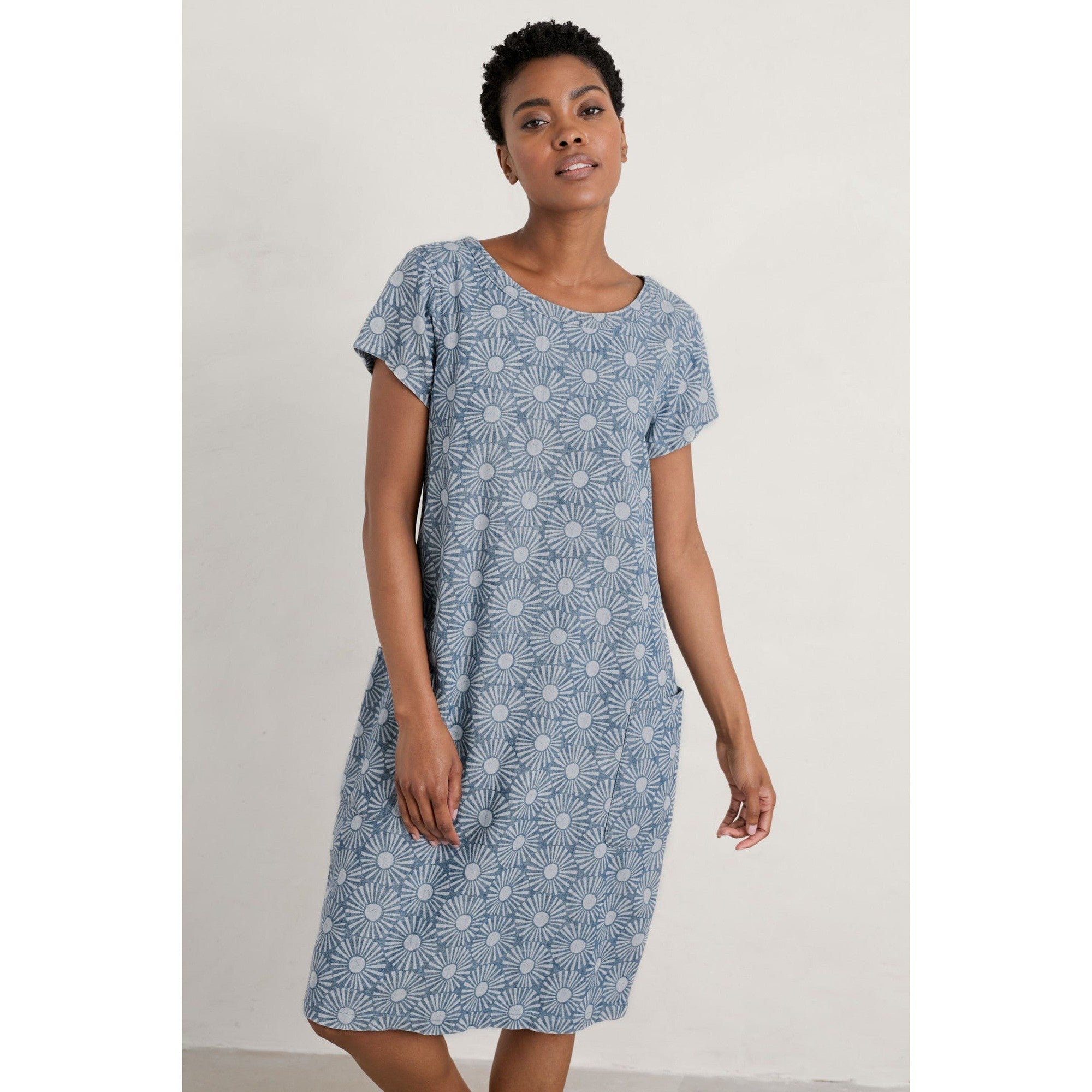 Seasalt River Cove Dress Sun Stamp Indigo-elevate your sole