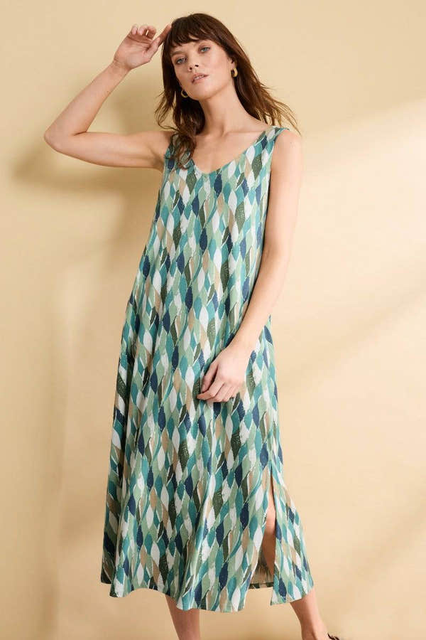 Seasalt Rosa Dress Water Leaves Bird Egg-elevate your sole