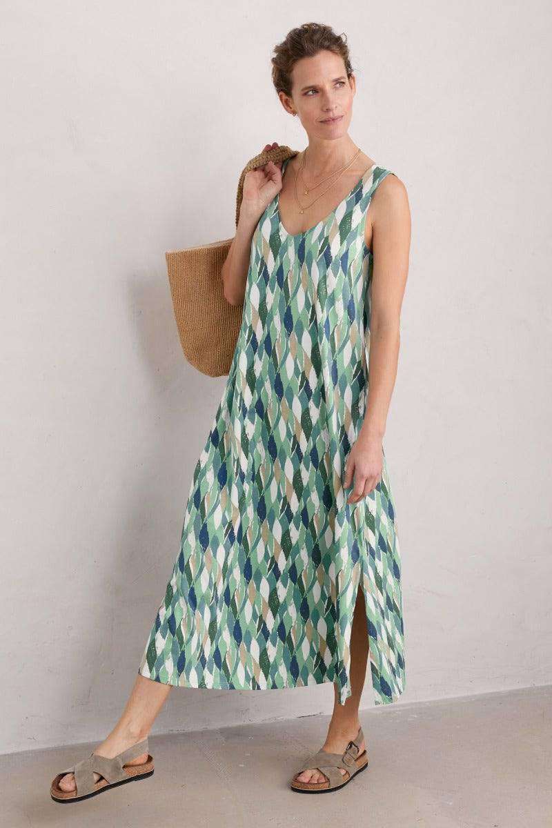 Seasalt Rosa Dress Water Leaves Bird Egg-elevate your sole
