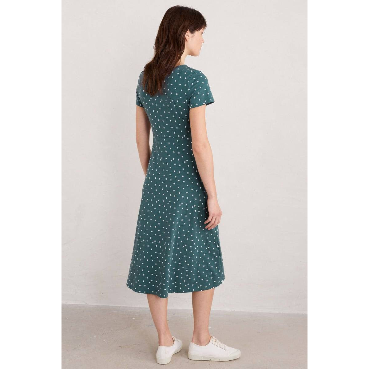 Seasalt S/S Veronica Dress Little Sponge Spot Pool-elevate your sole