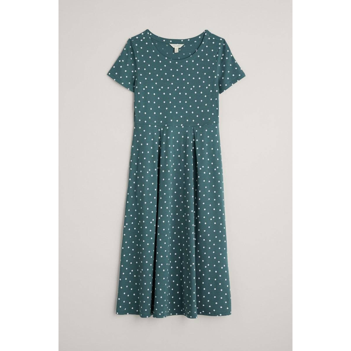 Seasalt S/S Veronica Dress Little Sponge Spot Pool-elevate your sole