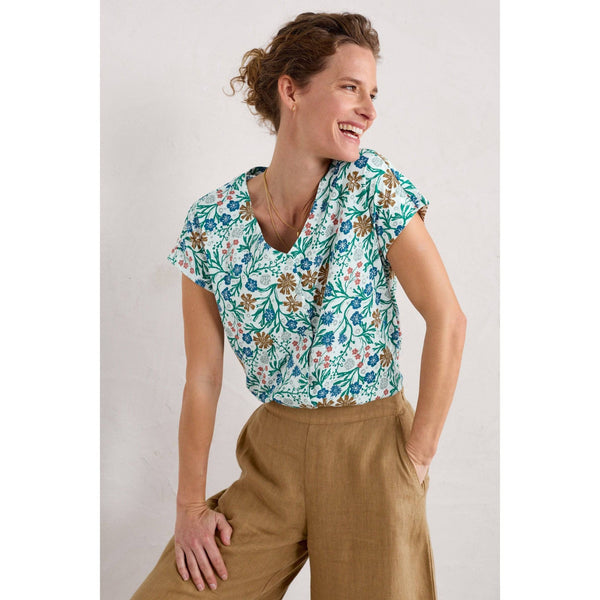 Seasalt Studio Glass Top Creekside Floral Chalk-elevate your sole