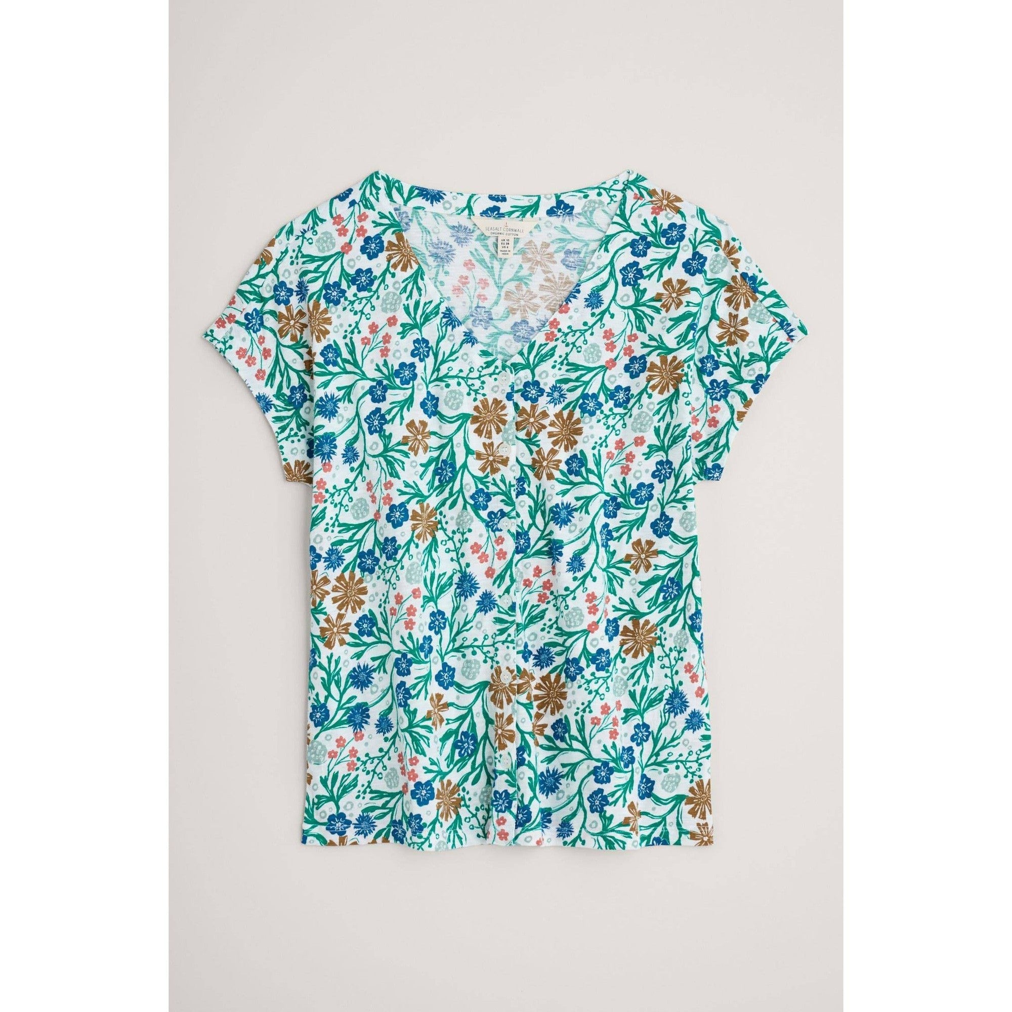 Seasalt Studio Glass Top Creekside Floral Chalk-elevate your sole