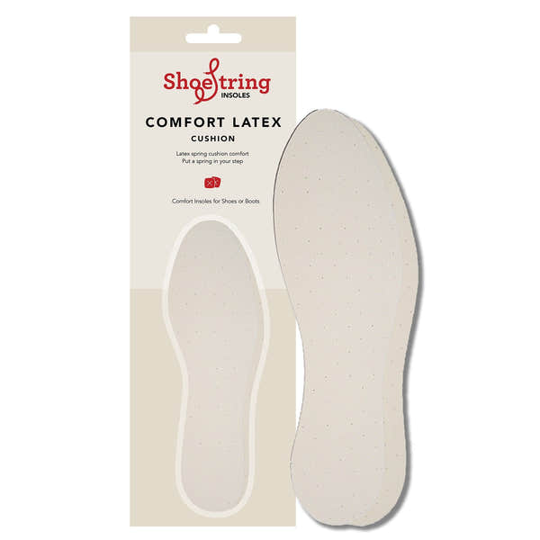 Shoestring Gents Comfort Latex Insoles-elevate your sole