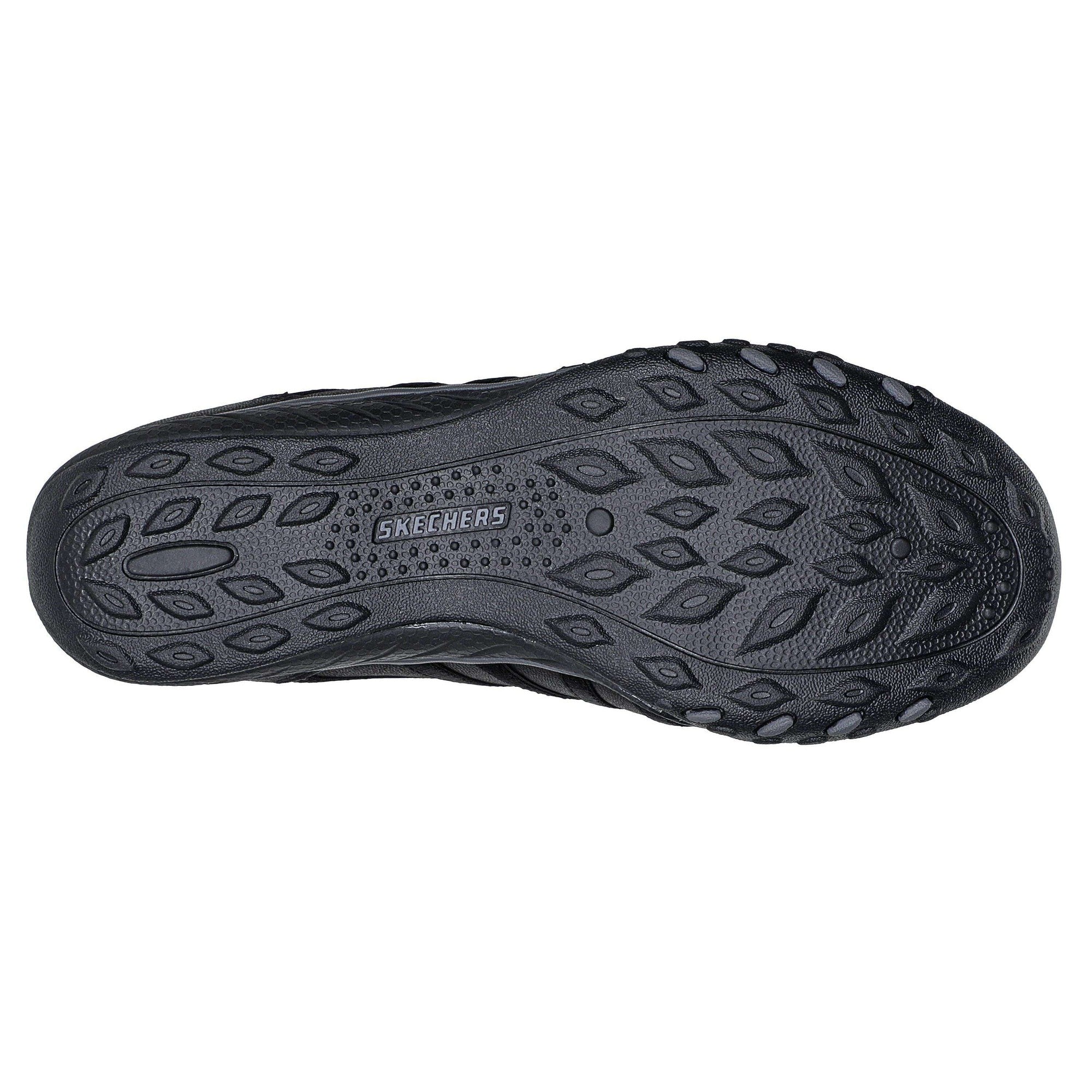 Skechers 100371 Breathe-Easy Remember Me Ladies Black Vegan Slip On Shoes-elevate your sole