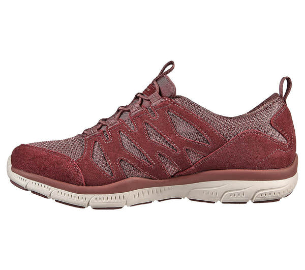 Skechers 104224 Gratis Gratitude Sleek Era Ladies Plum Slip On Trainers-elevate your sole