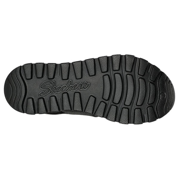 Skechers 111380 Arch Fit Footsteps Day Dream Ladies Black EVA Arch Support Touch Fastening Sandals-elevate your sole