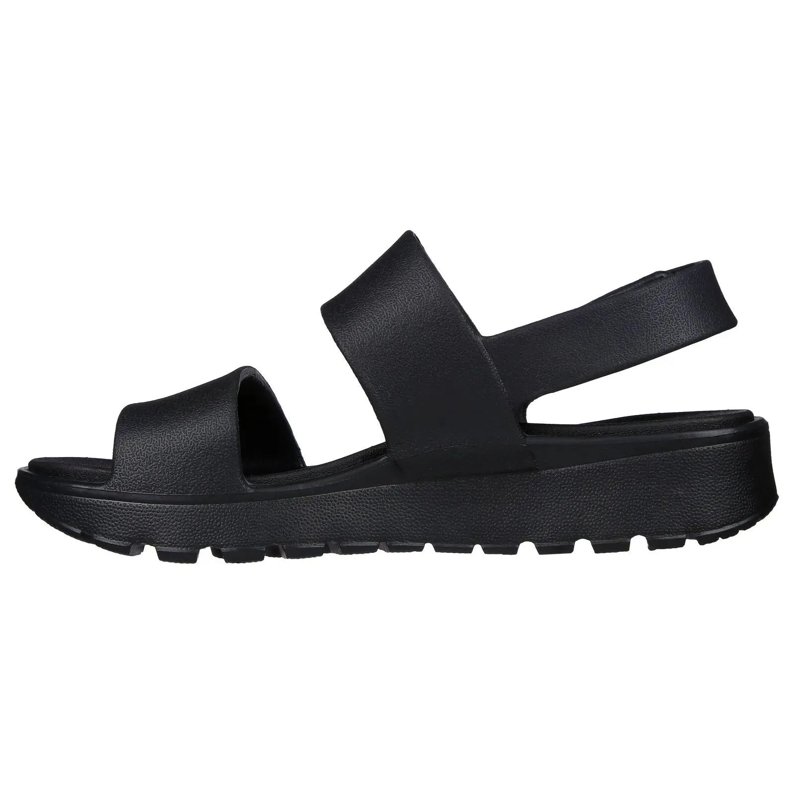 Skechers 111380 Arch Fit Footsteps Day Dream Ladies Black EVA Arch Support Touch Fastening Sandals-elevate your sole