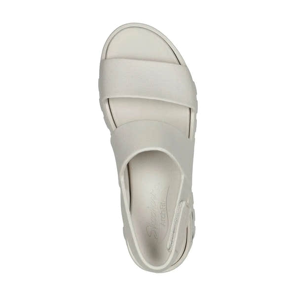 Skechers 111380 Arch Fit Footsteps Day Dream Ladies Natural EVA Arch Support Touch Fastening Sandals-elevate your sole