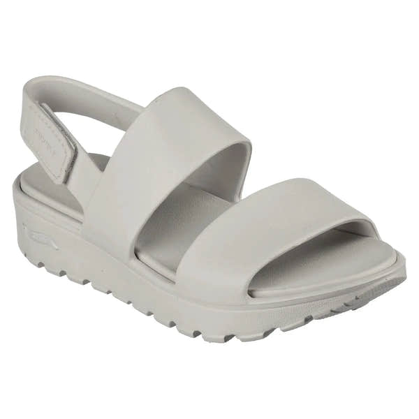 Skechers 111380 Arch Fit Footsteps Day Dream Ladies Natural EVA Arch Support Touch Fastening Sandals-elevate your sole