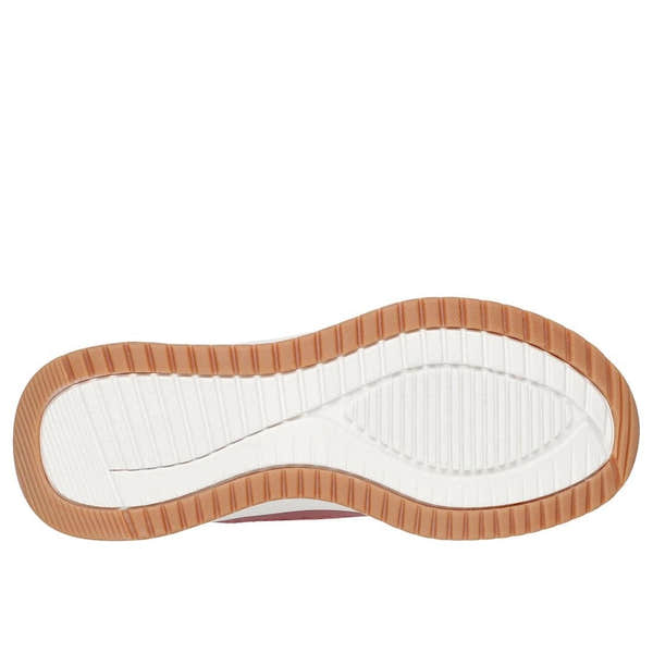 Skechers Bobs Squad 4 Ladies Rose Lace-Up Trainers with rubber sole and stylish design.