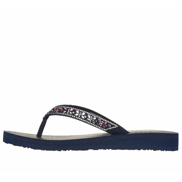 Skechers 119660 Meditation - Butterfly Garden Ladies Navy Vegan Sandals-elevate your sole
