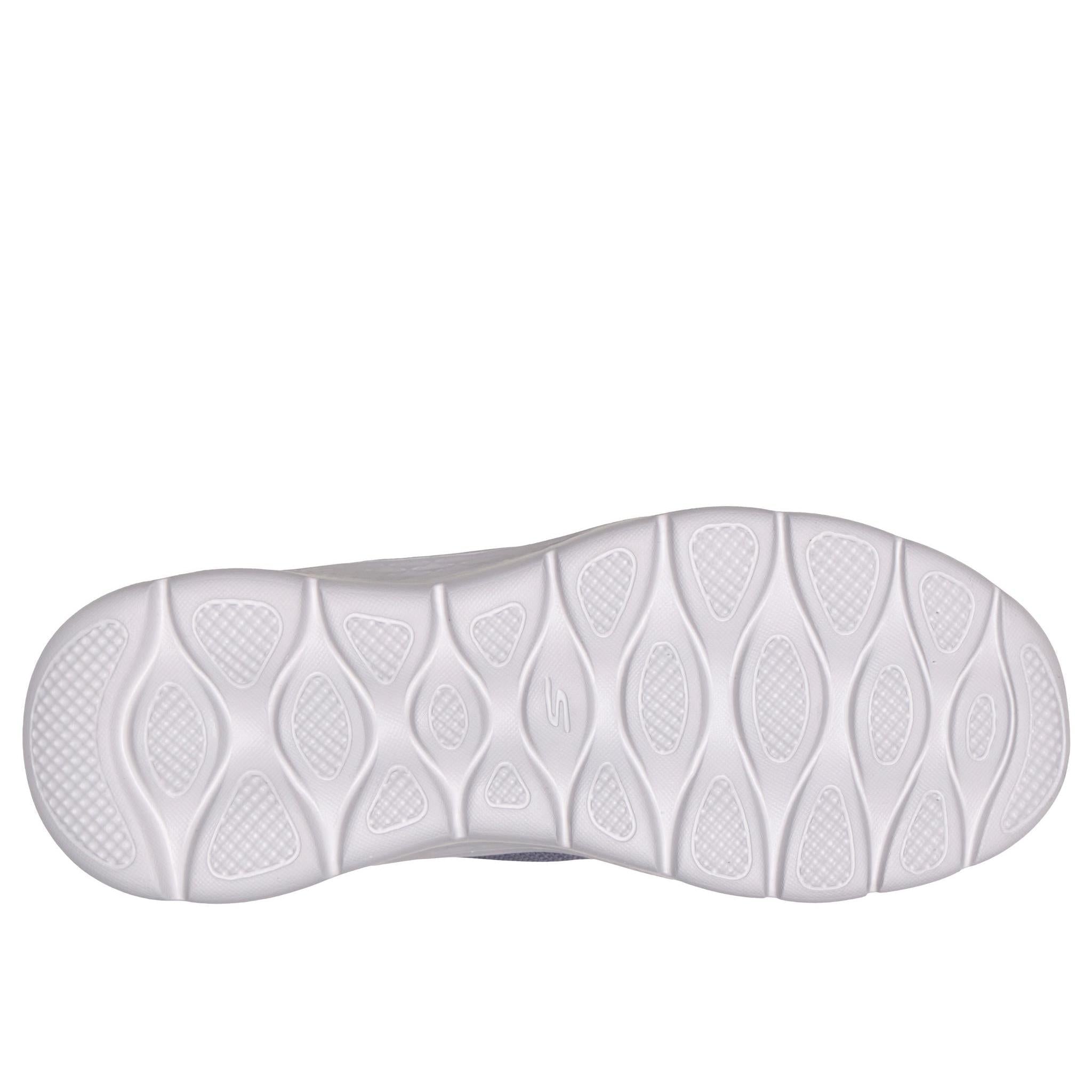Skechers 124836 Go Walk Flex - Grand Entry Ladies Charcoal Textile Trainers, sole and tread view.