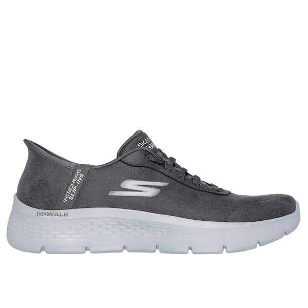 Skechers 124837 Go Walk Flex - Mali Hands Free Ladies Charcoal Slip On Trainers-elevate your sole