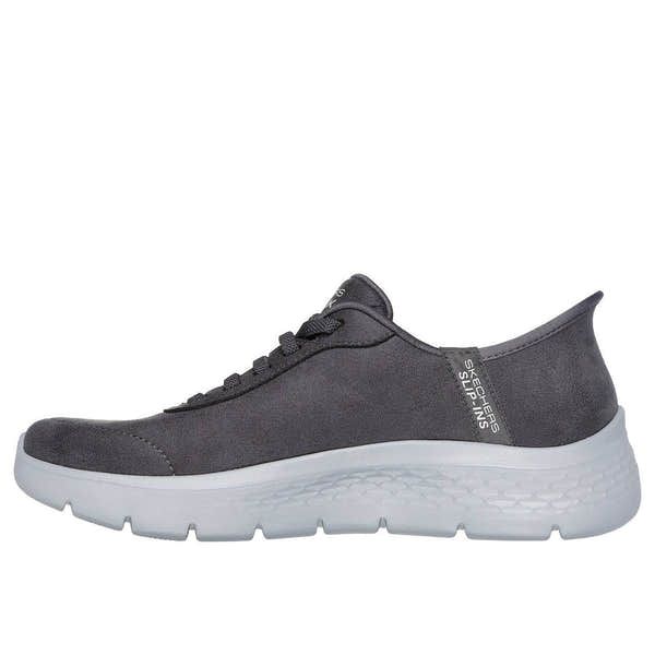 Skechers 124837 Go Walk Flex - Mali Hands Free Ladies Charcoal Slip On Trainers-elevate your sole