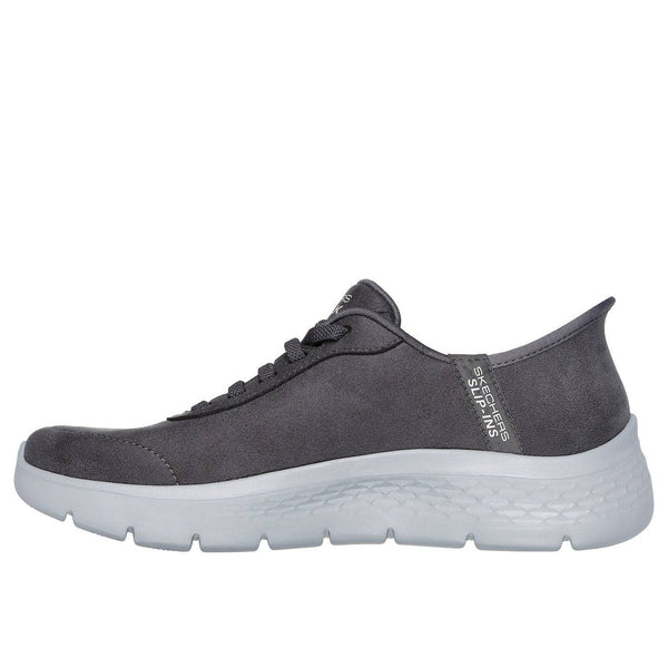 Skechers 124837 Go Walk Flex - Mali Hands Free Ladies Charcoal Slip On Trainers-elevate your sole