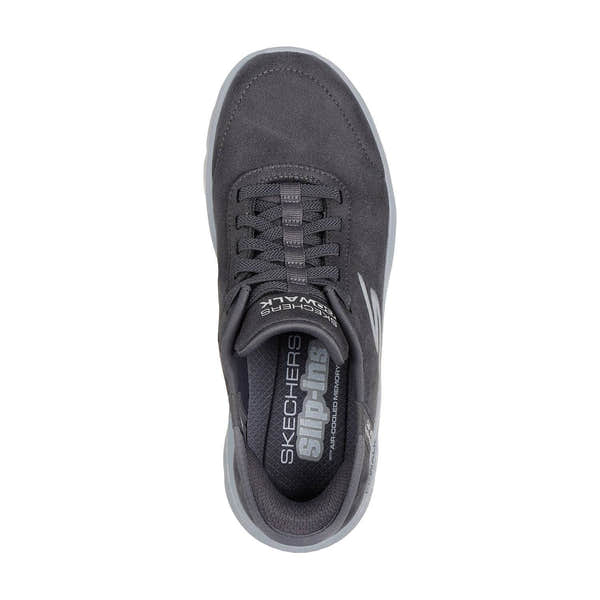 Skechers 124837 Go Walk Flex - Mali Hands Free Ladies Charcoal Slip On Trainers-elevate your sole