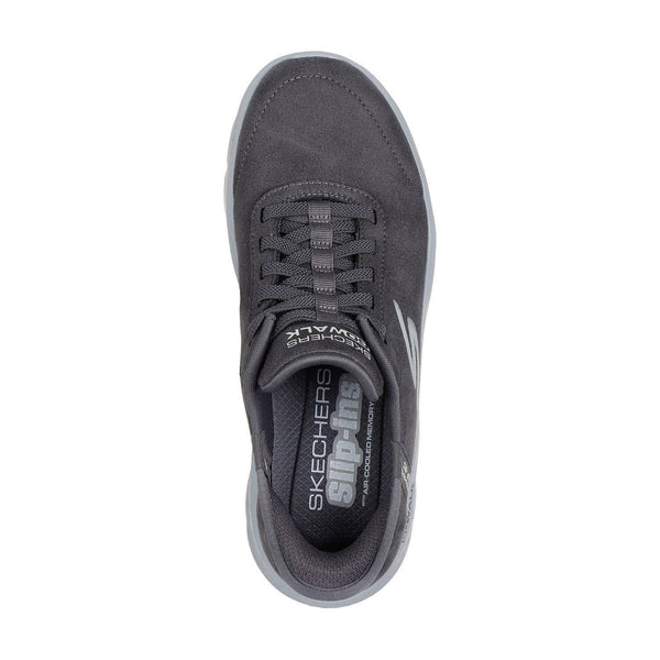 Skechers 124837 Go Walk Flex - Mali Hands Free Ladies Charcoal Slip On Trainers-elevate your sole