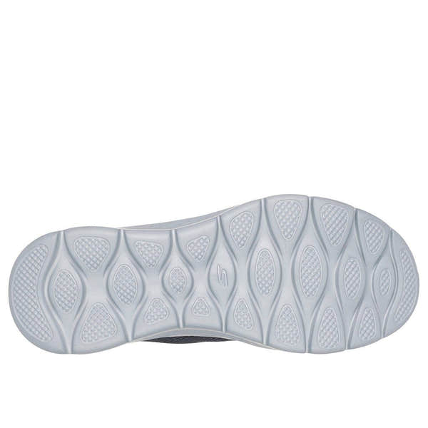 Skechers 124846 Go Walk Flex - Clear Hands Free Ladies Charcoal Lavender Textile Waterproof Vegan Slip On Trainers-elevate your sole
