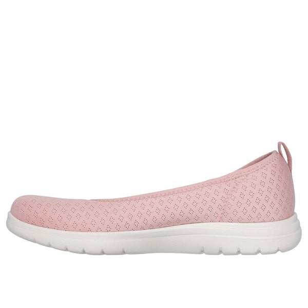 Skechers 138360 On-The-Go Flex - Siena Ladies Blush Pink Textile Vegan Slip Ons-elevate your sole