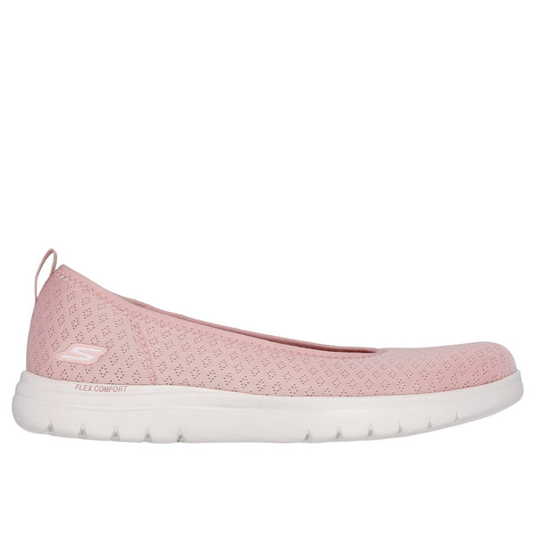 Skechers 138360 On-The-Go Flex - Siena Ladies Blush Pink Textile Vegan Slip Ons-elevate your sole