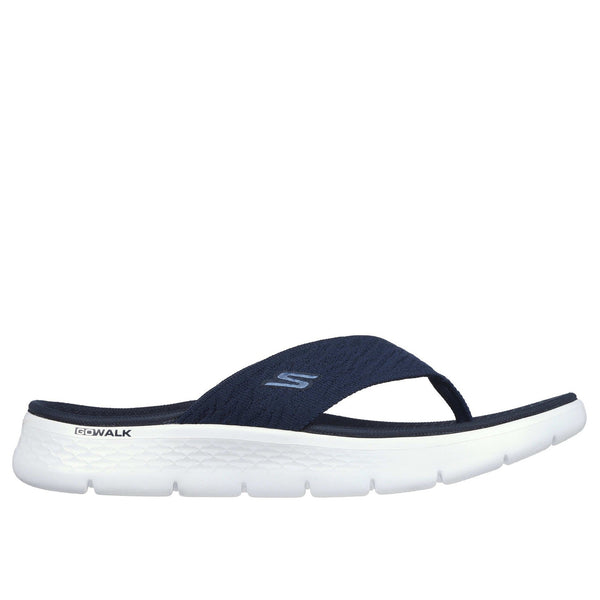 Skechers 141404 Go Walk Flex Sandal - Splendo Ladies Navy Textile Water Resistant Vegan Thong Sandals-elevate your sole