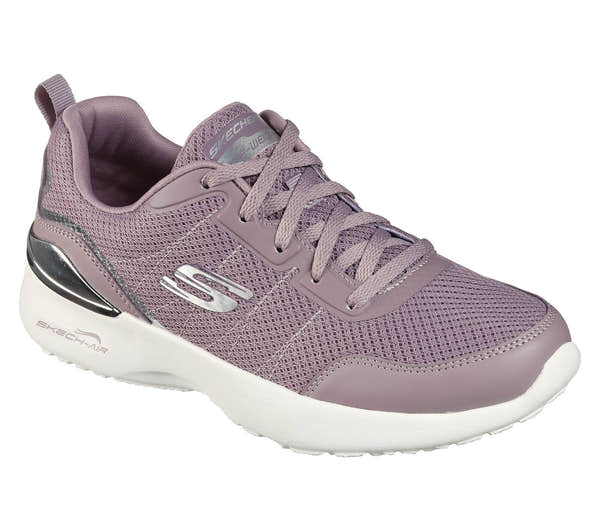 Skechers 149660 Skech Air Dynamight Ladies Lavender Lace Up Trainers-elevate your sole